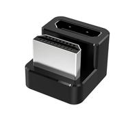 AGVEE 2 Pack (Short Side Inward) 180 Degree Angled HDMI Male to HDMI Female Adapter, U-Shaped 8K@60HZ Converter Coupler Connector Extender for Portable Display Monitor Accessories, Black