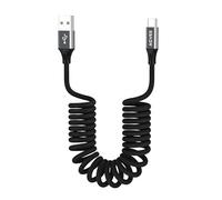 AGVEE 3ft Coiled USB-A to Lightning Cable [MFI Certified] Carplay