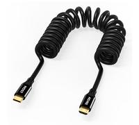 AGVEE 5ft Coiled USB-C to Micro USB Cable, [USB-IF Certified]