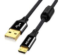 AGVEE 6.6ft USB Charging Data Cable with Magnetic Ring Compatible with Tandem t:Slim X2 Insulin Pump, Tandem Diabetes Care Charging Cord Replacement, Tandem Pump Accessories, Black