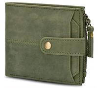 AGWANI HANDICRAFT Leather Wallet for Men, RFID Blocking, Extra Capacity Bifold Wallet with 1 ID Windows With Extra Coin pocket, Ultra Strong Stitching, Slim Bi-fold with 9 Card Slots Gift For Him