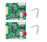 Agwuoetr 1 Pair Power Amp Module Amplifier Board Stereo Sound Speaker for 5.0 3.7-5V Green