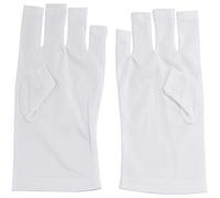 Agwuoetr 1 Pair Uv Light Lamp Radiation Protection Nail Art Uv Gel Anti Uv Glove Hand Rest Manicure Nail Art Gloves