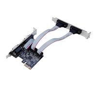 Agwuoetr 1 PCS 25Mbps PCIE Serial Port Expansion Card 4 Port Expansion Card Riser Card AX99100 Chip PCIE to Serial Port RS232 Interface