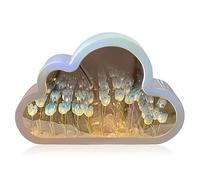 Agwuoetr 1 PCS Cloud-Mirror Night Light Handmade DIY Tulip Girl Living Room Night Light E