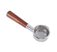 Agwuoetr 1 PCS Coffee Machine Bottomless Portafilter Filter Holder Double Ear Coffee Machine Accessories E61 Wooden Handle Accessory Dark Wood