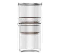 Agwuoetr 1 PCS Coffee Pour over Drop Coffee Maker Drip Coffee Maker Paperless Portable with Carafe and Stainless Steel Mesh Filter