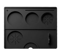 Agwuoetr 1 PCS Espresso Silicone Coffee Tamper Mat Coffee Pad Tamp Station Replacement Parts for Tool Bar Espresso Accessory Black