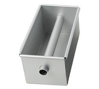 Agwuoetr 1 PCS Long Cake Baking Pan Non-Stick Flowing Heart Cake Mold Aluminium Alloy Square Bread Loaf Pan with Center Tube Cake Tools