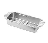 Agwuoetr 1 PCS Multifunctional Kitchen Sink Drain Rack Retractable Stainless Steel Drain Basket Over The Sink Dish Drying Rack