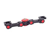 Agwuoetr 1 PCS Rotatable Multifunctional for NEW Dual Cold Shoe Extension Bar Bracket for Camera Phone LED Light