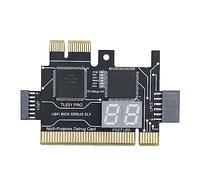 Agwuoetr 1 PCS TL631 Pro Diagnostic Card PCI PCI-E Mini PCI-E Motherboard Multifunction Desktop Laptop Diagnostic Analyzer Black