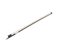 Agwuoetr 1 Piece 4/4 Green Sandalwood Pure Horsetail Bow Carved Plus Line Silver Sheepskin Hand Rest Bow