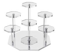 Agwuoetr 1 Piece Acrylic Risers Display Stand Storage Display Stand for Collectibles and Crafts
