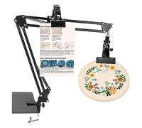 Agwuoetr 1 Piece Adjustable Embroidery Hoop Holder With Instruction Holder, Stitchand Embroidery Projects