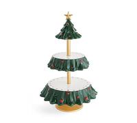 Agwuoetr 1 Piece Christmas Fruit Plate Tree Dessert Table Food Dispenser Dessert Table Display Stand Synthetic Resin