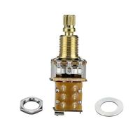 Agwuoetr 1 Piece Guitar Push Push Potentiometer Short Shaft Push Push Potentiometer Electric Guitar Pot A500K for Guitar Parts