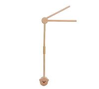 Agwuoetr 1 Piece Newborn Wooden Bed Bell Bracket Set Mobile Hanging Rattles Toys Hanger Baby Crib Mobile Bed Bell Toy Holder Arm Wood