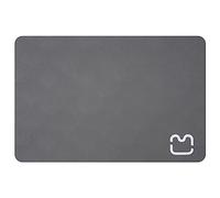 Agwuoetr 1 Piece Pet Feeding Mat Dark Gray Absorbent Dog Mat for Food and Water Bowl,Dog Water Bowl for Messy Drinkers