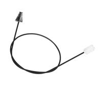 Agwuoetr 1 Piece Saxophone Bent Neck Inner Cavity Double-Ended Nylon Cleaning Brush 83cm Black & White Metal+Natural Mane Instrument Maintenance and Cleaning Rope Brush