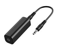 Agwuoetr 1 Piece Speaker Line 3.5mm Aux Audio Noise Filter Ground Loop Noise Isolator Black for Car Stereo Audio System Home Stereo