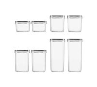 Agwuoetr 1 Set of Sealed Transparent Storage Container with Cover for Holding Cereal Candy, Kitchen Food Storage Box Set Reusable Easy to Use