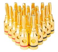 Agwuoetr 10 Pairs Banana Plugs - Open Screw Type for Speaker Wire, Home Theater, Wall Plates and More