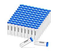 Agwuoetr 100 Count 50Ml Centrifuge Tubes With Screw Caps Test Tubes Lids Polypropylene Laboratory Tubes,For Science Experiments Accessories
