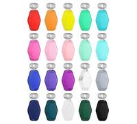 Agwuoetr 100 Pcs ABS Blank Hotel Motel Keychain Plastic Sublimation Blank Keychains Bulk 20 Colors