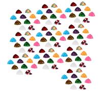 Agwuoetr 100 Pcs Guitar Picks Set Colorful Celluloid Guitar Pick Abstract Art Pics Plectrum for Acoustic Electric Guitar Ukulele 0.96mm