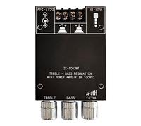 Agwuoetr -1002MT 5.0 Bluetooth Power Amplifier Board 100W Channel Amplifier Board Parts with Short Circuit Protection for Sound Box