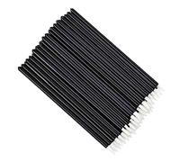 Agwuoetr 100Pcs Beauty Makeup Eyeliner Brushes Make Up Brush Disposable Eyeliner Brush with Cap White
