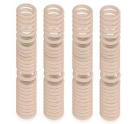 Agwuoetr 100PCS Natural Wood Rings for Crafts 55mm Lace Rings Solid Wood Rings for DIY Crafts, Connectors Jewelry Making