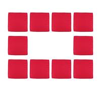 Agwuoetr 10Pcs 48X48cm Polyester Cloth Napkins for Restaurant Wedding Banquet Dinner, Big Red