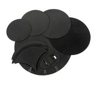 Agwuoetr 10Pcs Drum Mute Pads Kit Bass Snare Drum Sound Off Mute Muffler EVA Quiet Practice Pad Set Percussion Replacement Parts Accessories