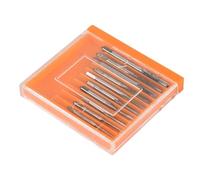 Agwuoetr 10Pcs HSS M1 M1.2 M1.4 M1.6 M1.7 M1.8 M2 M2.5 M3 M3.5 Mini Tap Drill Bit Machine Metric Thread Tap Set Screw Tap