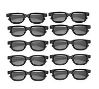 Agwuoetr 10Pcs Polarized Passive 3D Glasses for Cinema IMIX Screen