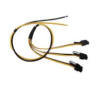 Agwuoetr 10Pcs/Set 1 to 3 Power Supply Cable 8P(6+2P) Adapter Cable Splitter Wire 12AWG+18AWG Power Cord
