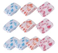 Agwuoetr 10Pcs Waterproof Shower Cap Point Bath Hair Cover Elastic Bath Hat Bathing Cap for Women Bathroom Reusable Shower Hat