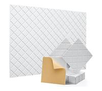 Agwuoetr 12 Pack Soundproof Wall Panels 12x12x0.4Inch Self Adhesive Sound Absorbing Panels Acoustic Foam Panels for Recording Studio,Office White