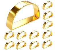Agwuoetr 12 PCS Napkin Rings Napkin Rings Decor For Valentine,Mothers Day,Thanksgiving,Christmas,Anniversary Dinners Gold