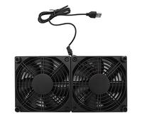 Agwuoetr 120Mm 5V USB Powered PC Router Dual Fans High Airflow Cooling Fan for Router Modem Receiver