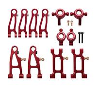 Agwuoetr 12Pcs Metal Upgrade Parts Kit Hub Carrier Swing Arm for 1603 1604 SG1603 SG1604 1601 1602 1/16 RC Car,Red