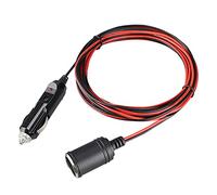 Agwuoetr 12V 24V 15A Heavy Duty Car Lighter Socket Male Female Extension Cord Power Supply Cable with Fused 3.7M