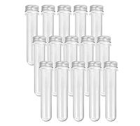 Agwuoetr 15 Piece 100Ml Gumball Candy Tubes With Screw Caps And 1 Cleaning Brush For Wedding