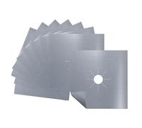 Agwuoetr 15 Piece Gas Stove Protectors Liner Clean Mat Pad Gas Stove Stovetop Protector Silver