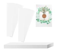 Agwuoetr 150 PCS Clear Invitation Band for 5x7 Invitations Vellum Belly Band 31x4cm Transparent-White Invitation Decoration for Wedding Invitation Wraps Vellum Paper Belly