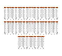 Agwuoetr 15ML Conical Centrifuge Tubes 15mL Centrifuge Tubes 50 Pcs Sterile Tubes With Leak-Proof Screw Caps,Conical Tubes With Graduations In Black