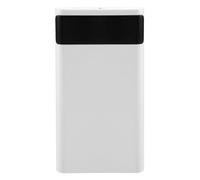 Agwuoetr 18650 Battery Power Bank Box 5V 2.1A LCD Display 20000MAh Power Board for 6X18650 Battery DIY Powerbank Case(White)