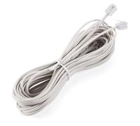 Agwuoetr 1pcs 10m RJ11 Telephone Connector Extension Cable White